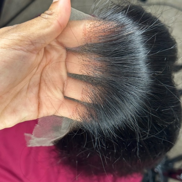 Lace front wig human hair